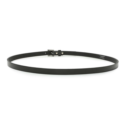 Exclusive Chanel Black Patent Strass Crystal Belt — Side View