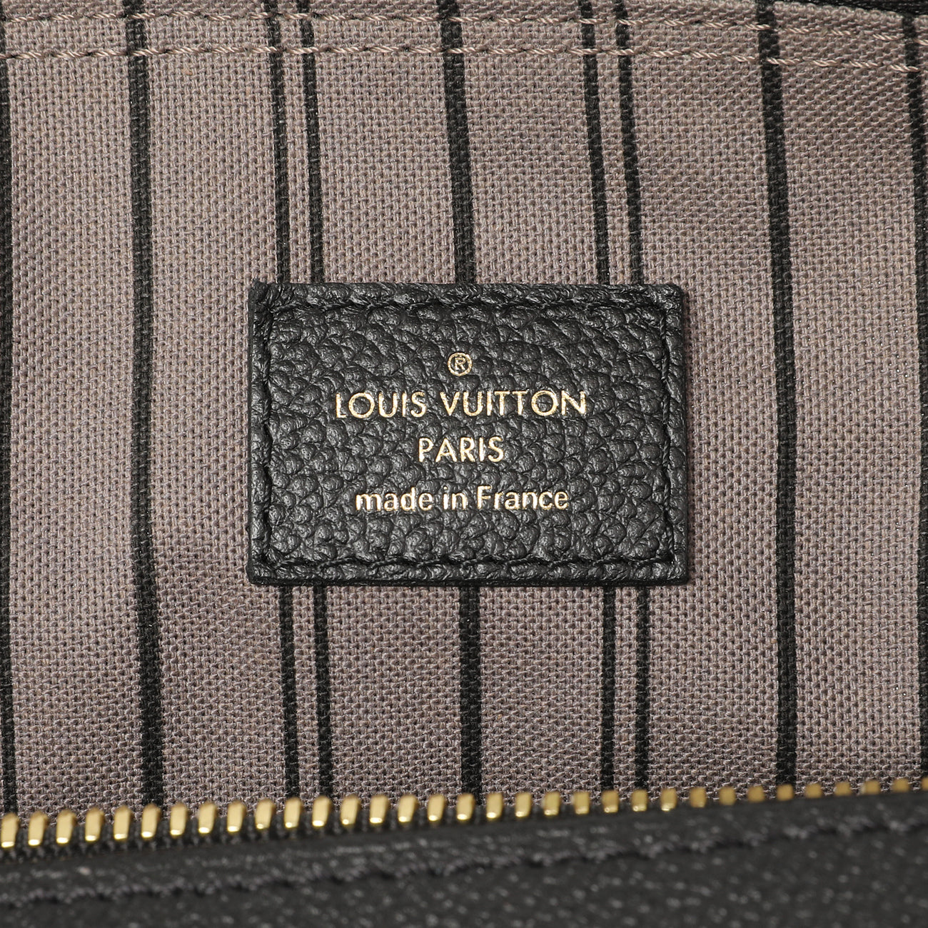 Exclusive Louis Vuitton Black Empreinte Speedy Bandouliere 30 NM — Detail View