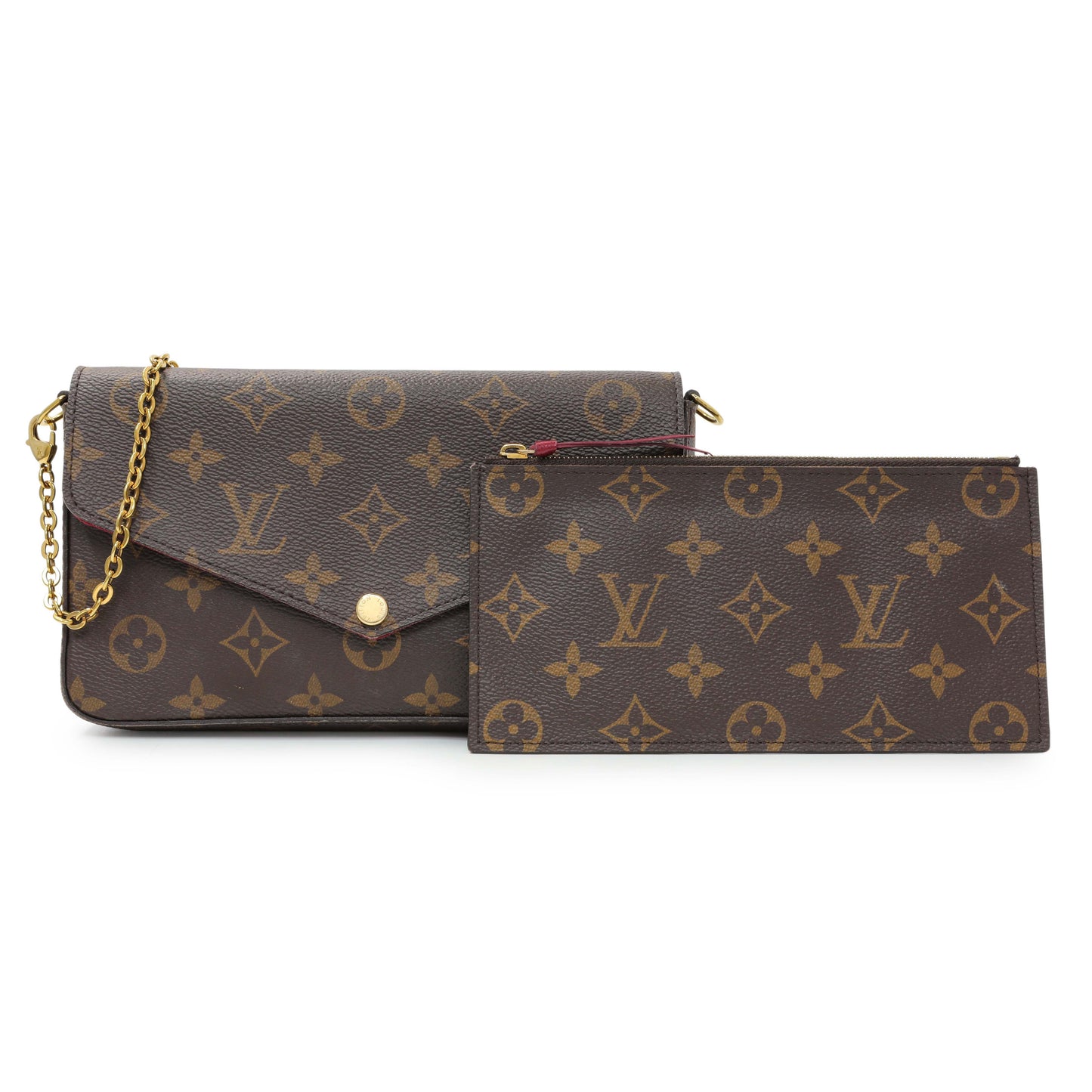 Exclusive Louis Vuitton Monogram Pochette Felicie — Front View
