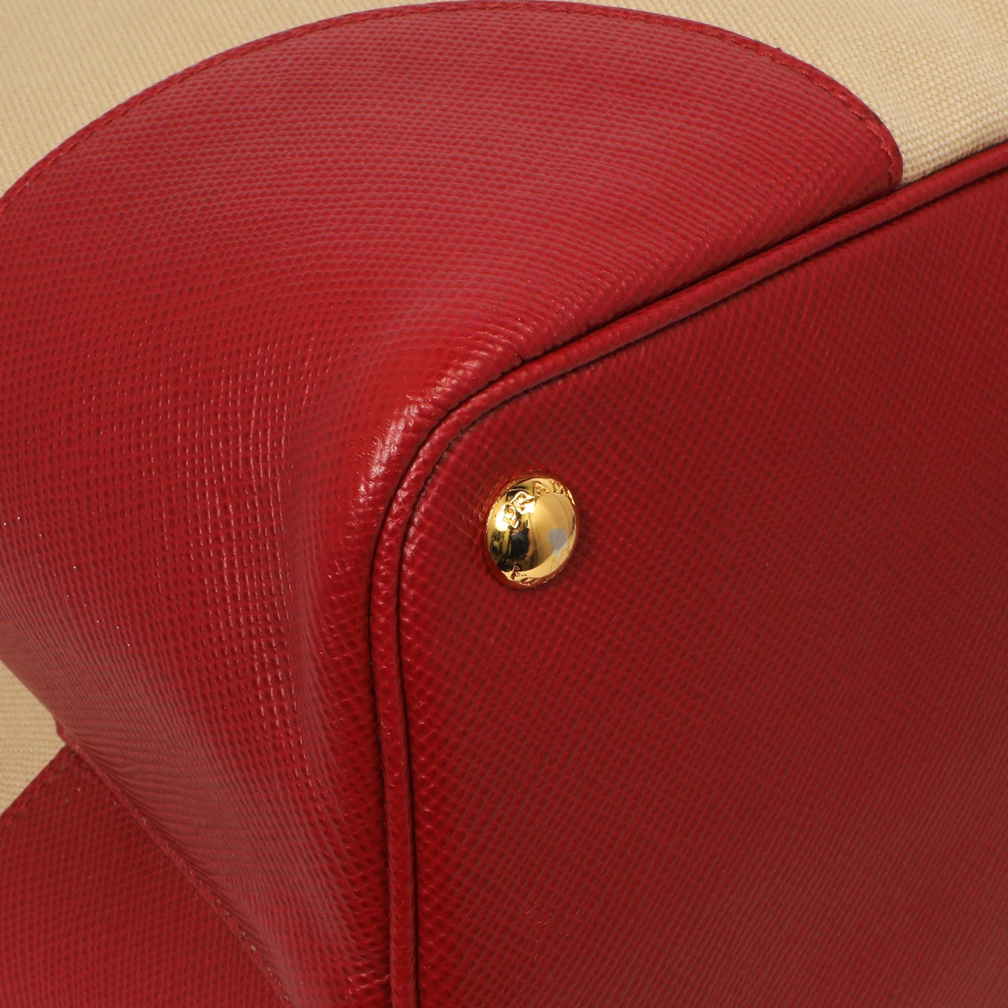 Exclusive Prada Canapa Saffiano Large Double Bag — Lifestyle View