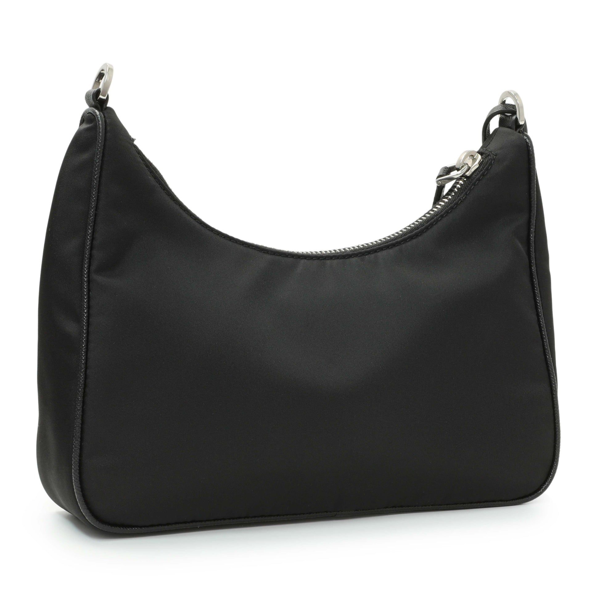 Exclusive Prada Black Nylon Re-Edition 2005 Shoulder Bag — Back View
