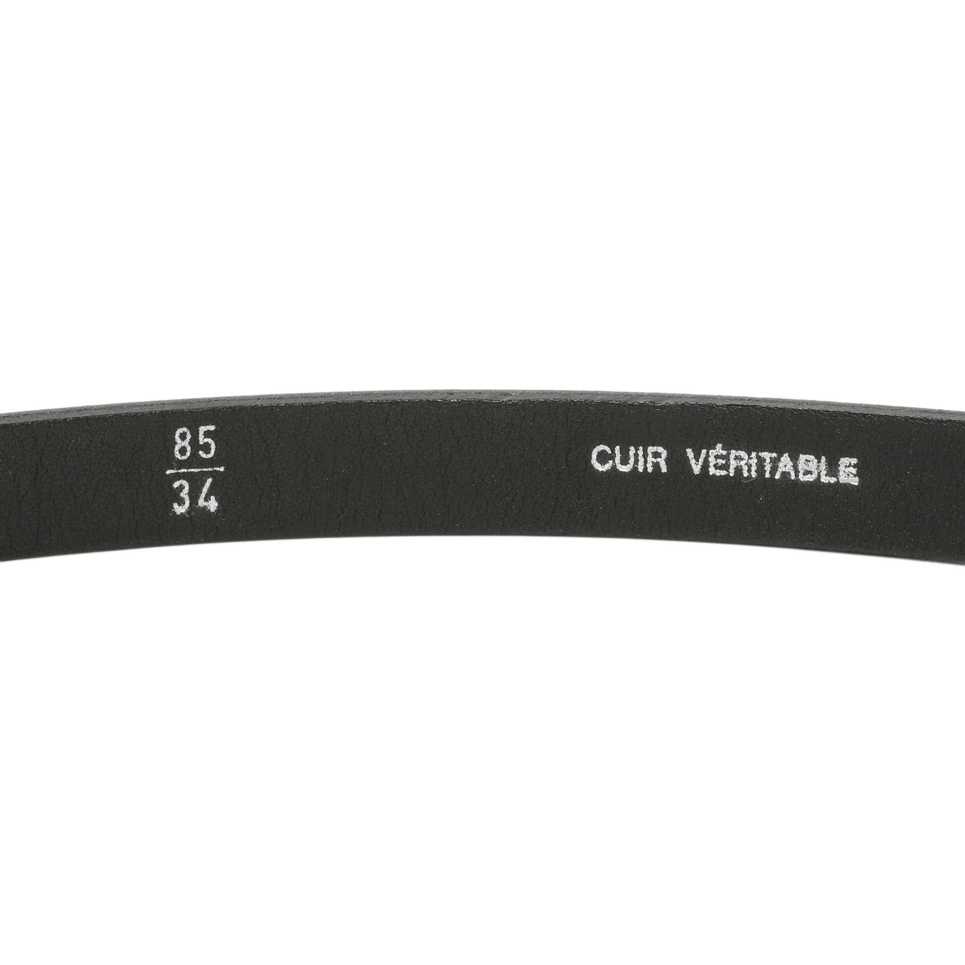 Exclusive Chanel Black Patent Strass Crystal Belt — Top View
