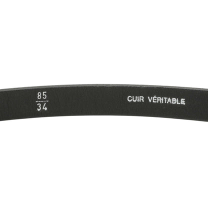 Exclusive Chanel Black Patent Strass Crystal Belt — Top View