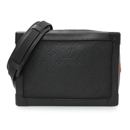 Exclusive Louis Vuitton Taurillon Monogram Solar Ray Soft Trunk Black — Front View
