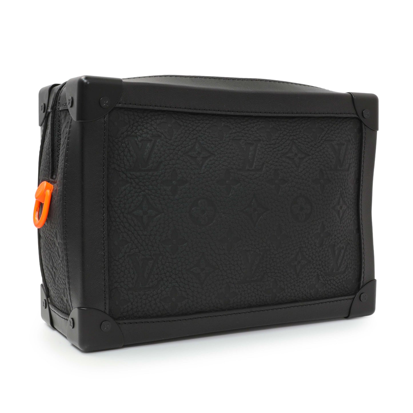 Exclusive Louis Vuitton Taurillon Monogram Solar Ray Soft Trunk Black — Side View
