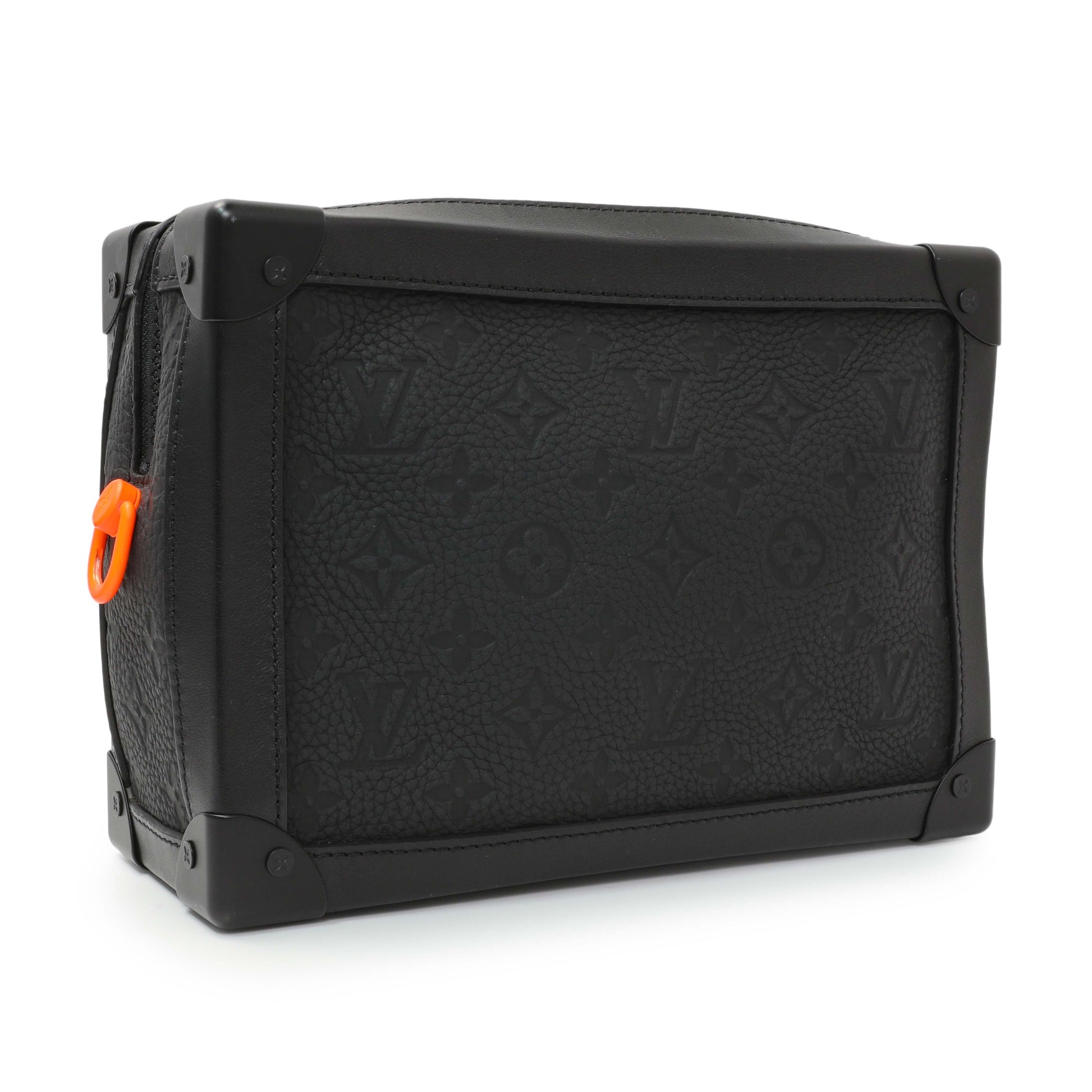 Exclusive Louis Vuitton Taurillon Monogram Solar Ray Soft Trunk Black — Side View