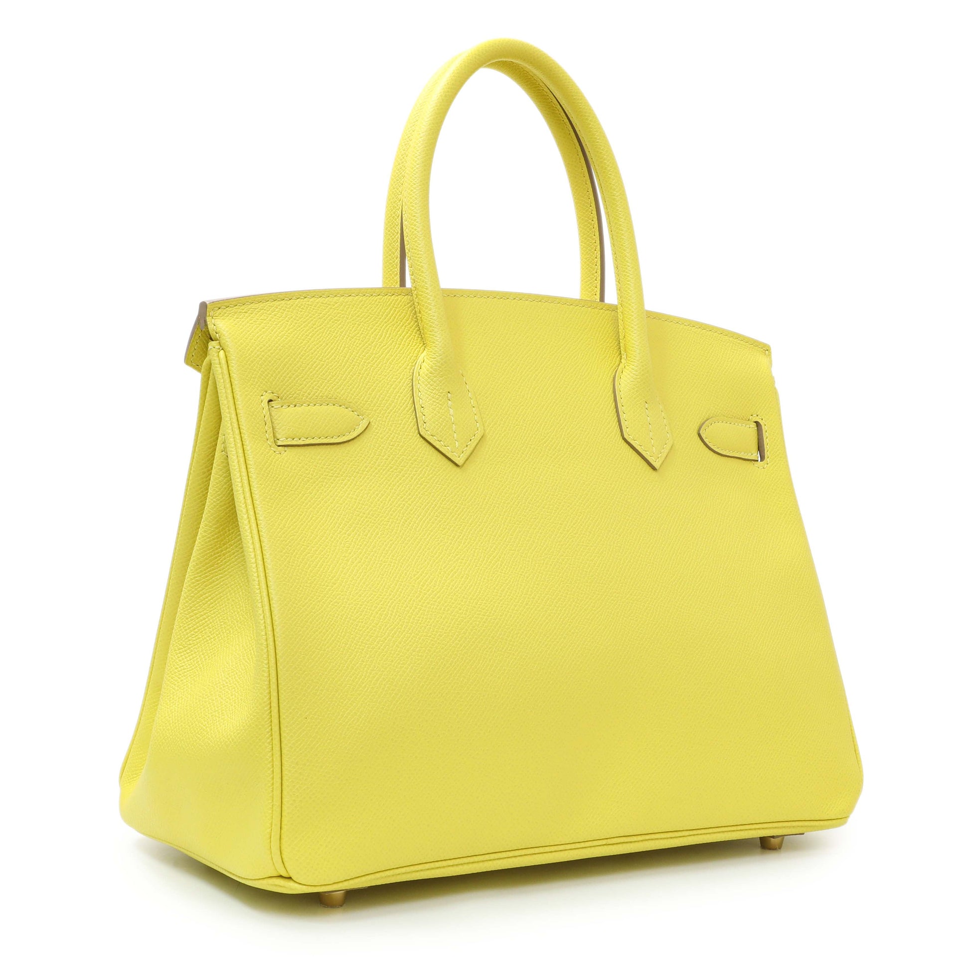 Exclusive Hermes Lime Epsom Birkin 30 — Side View