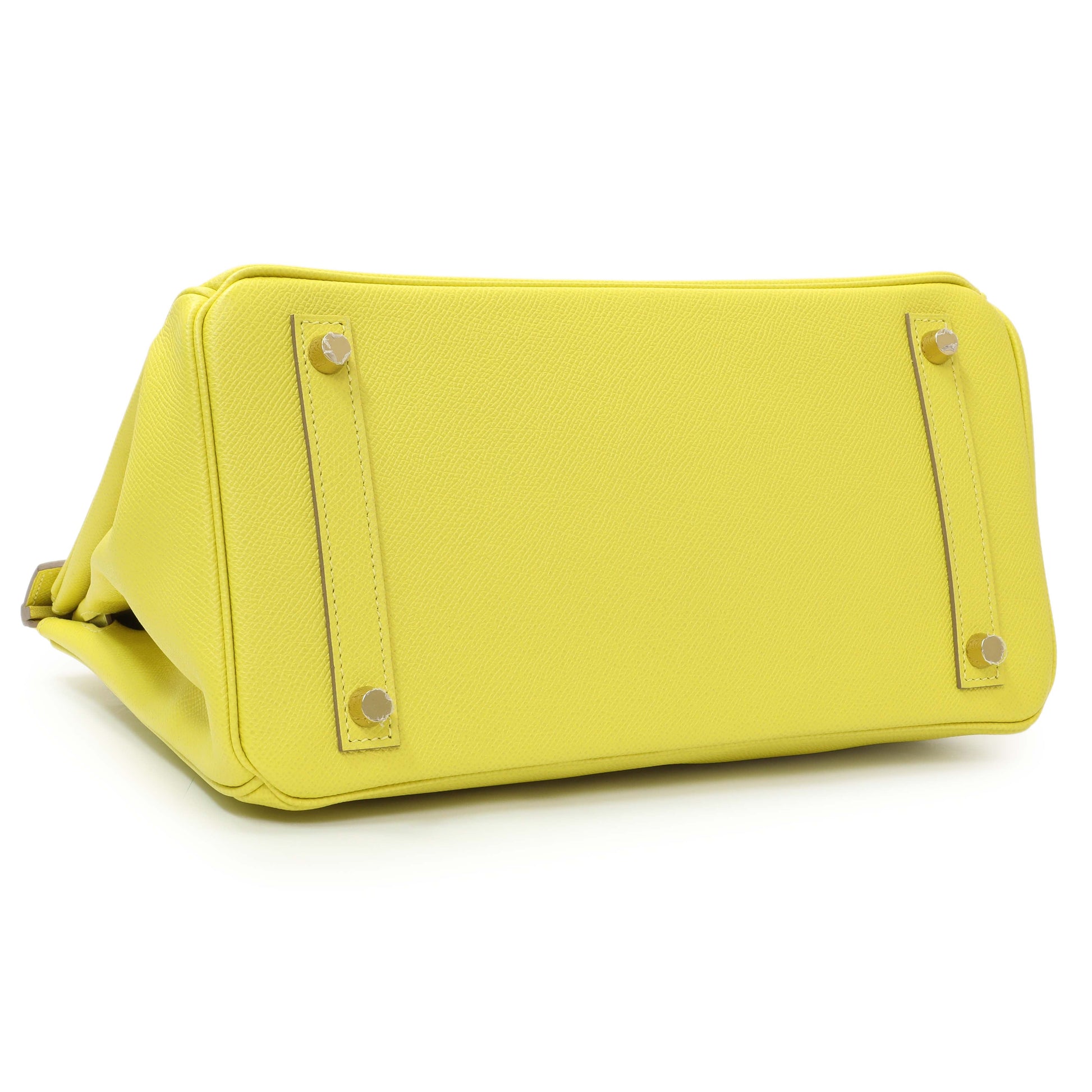 Exclusive Hermes Lime Epsom Birkin 30 — Back View