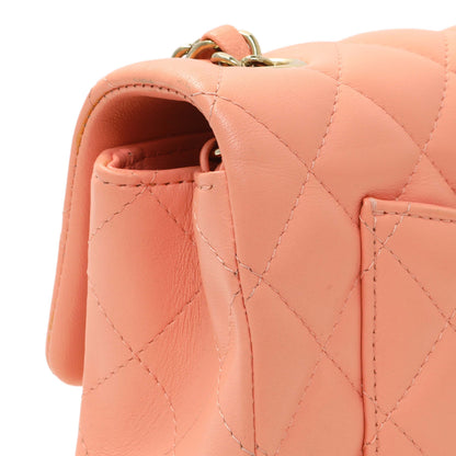 Exclusive Chanel Light Orange Lambskin Mini Rectangular Classic Flap Bag — Alternate View 11