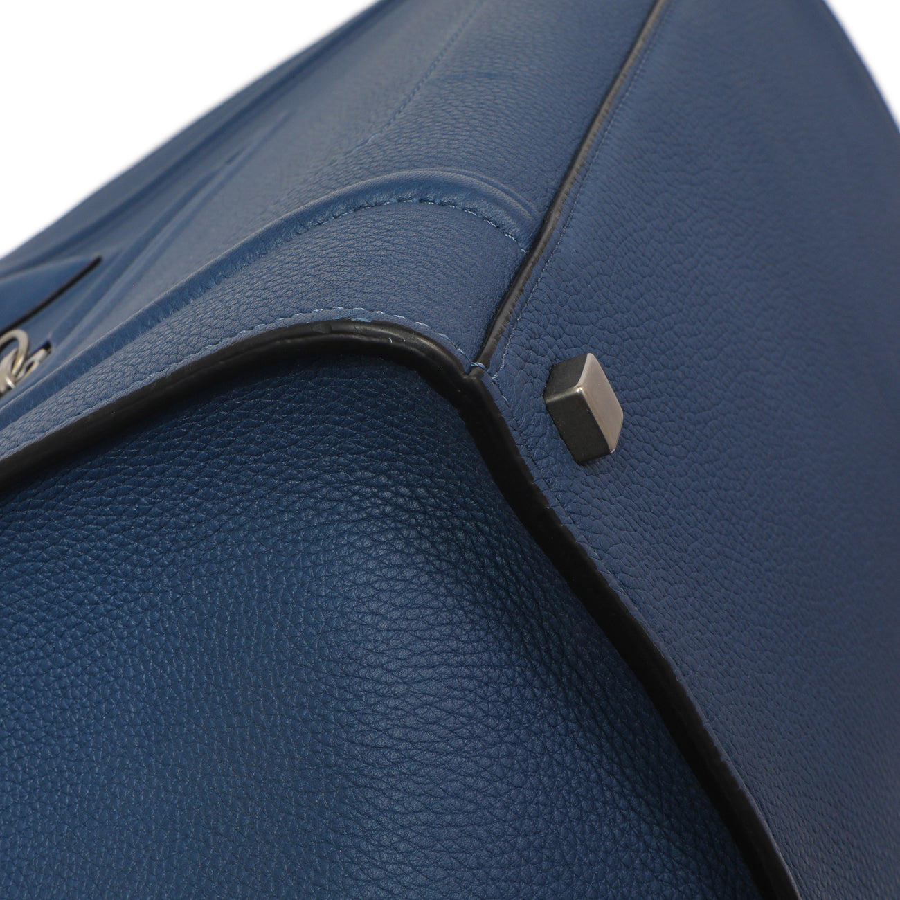 Exclusive Celine Blue Grained Calfskin Medium Phantom Luggage — Alternate View 7