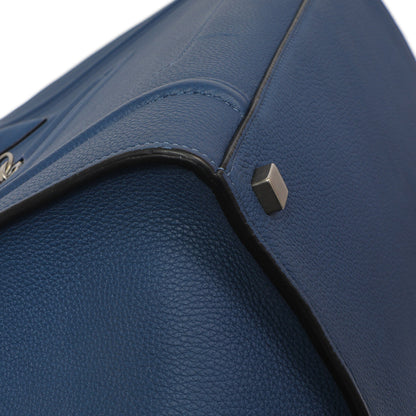 Exclusive Celine Blue Grained Calfskin Medium Phantom Luggage — Alternate View 7
