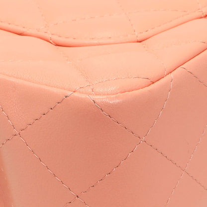 Exclusive Chanel Light Orange Lambskin Mini Rectangular Classic Flap Bag — Lifestyle View
