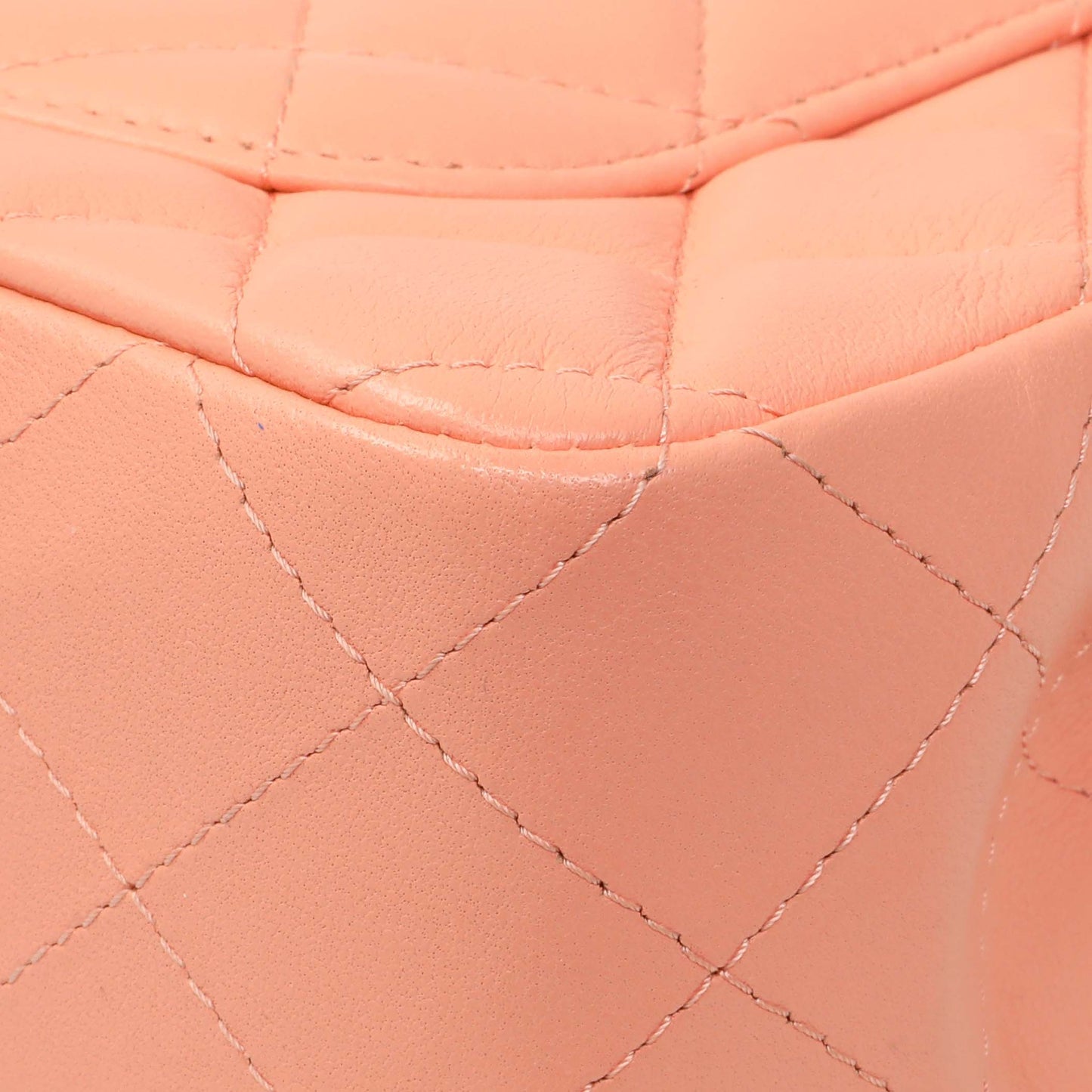 Exclusive Chanel Light Orange Lambskin Mini Rectangular Classic Flap Bag — Alternate View 7