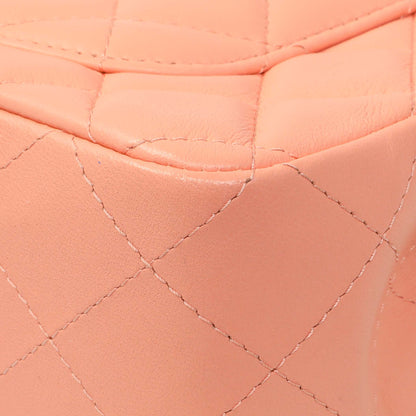 Exclusive Chanel Light Orange Lambskin Mini Rectangular Classic Flap Bag — Alternate View 7