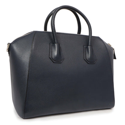 Exclusive Givenchy Blue Sugar Goatskin Medium Antigona — Side View