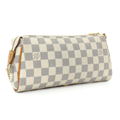 Exclusive Louis Vuitton Damier Azur Eva Clutch — Side View