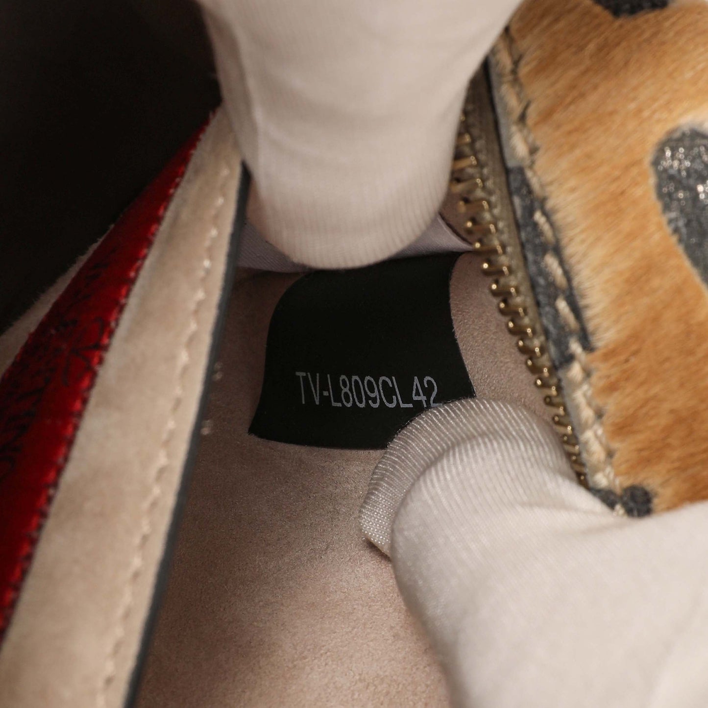 Exclusive Valentino Calf Hair Leopard Rockstud Camera Crossbody — Lifestyle View