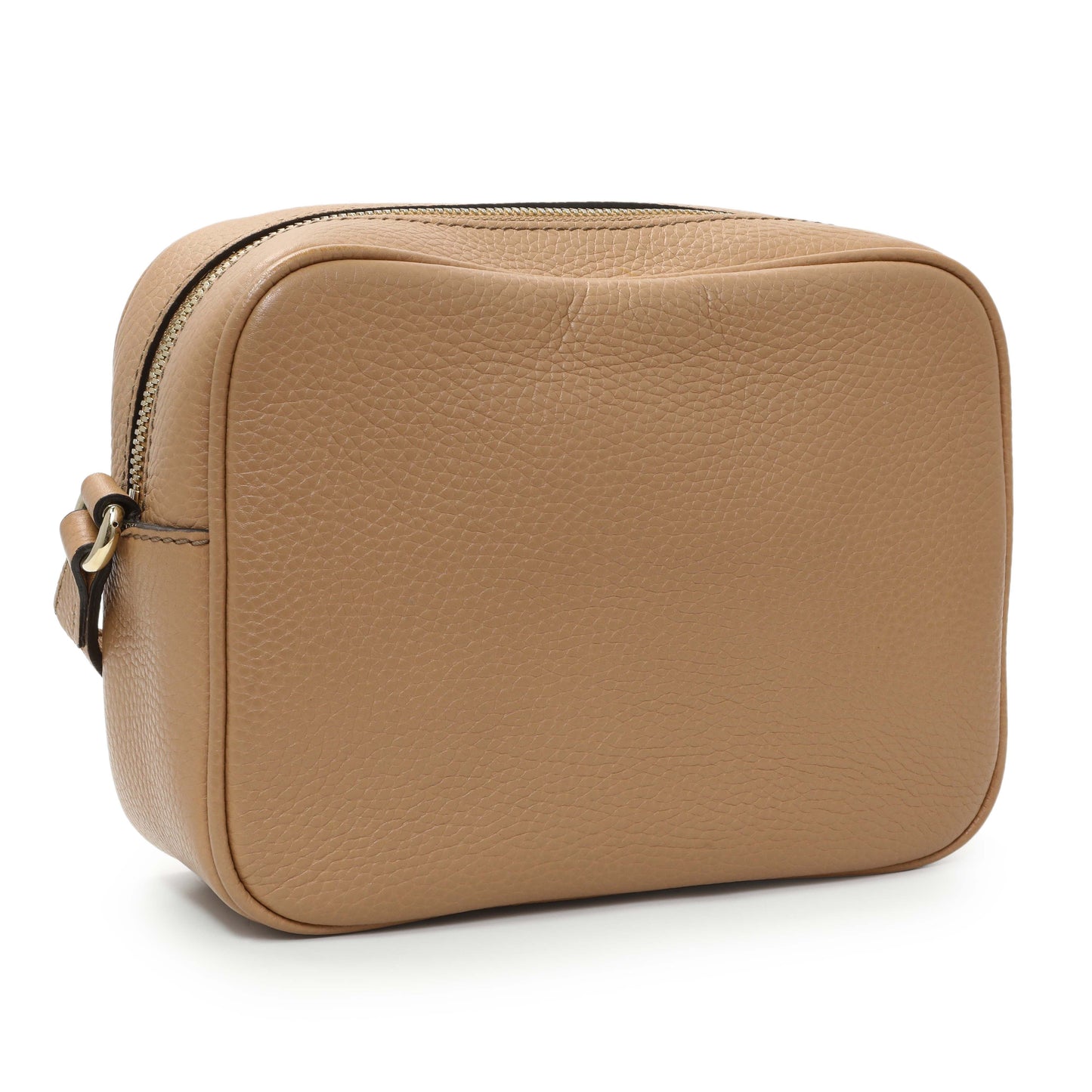 Exclusive Gucci Beige Pebbled Calfskin Small Soho Disco Bag — Side View