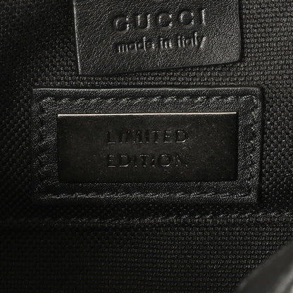 Exclusive Gucci Black Guccissima Mini Emily Shoulder Bag — Lifestyle View