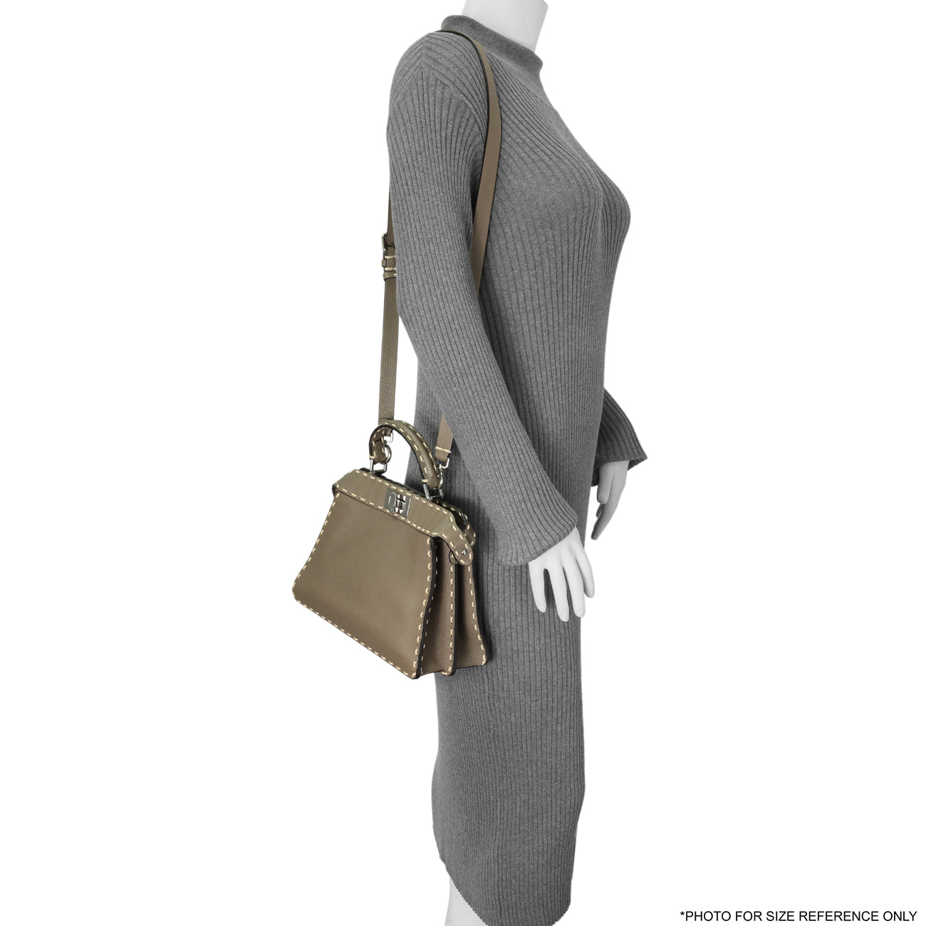 Exclusive Fendi Cuoio Romano Selleria Small Peekaboo I SEE U Satchel — Alternate View 11