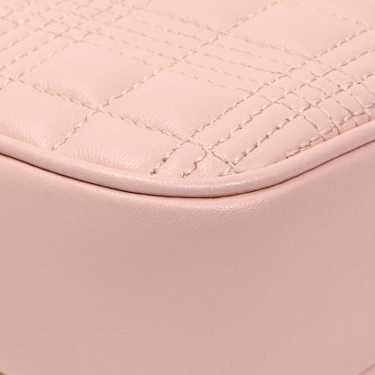Exclusive Burberry Pink Quilted Calfskin Lola Camera Bag — Lifestyle View