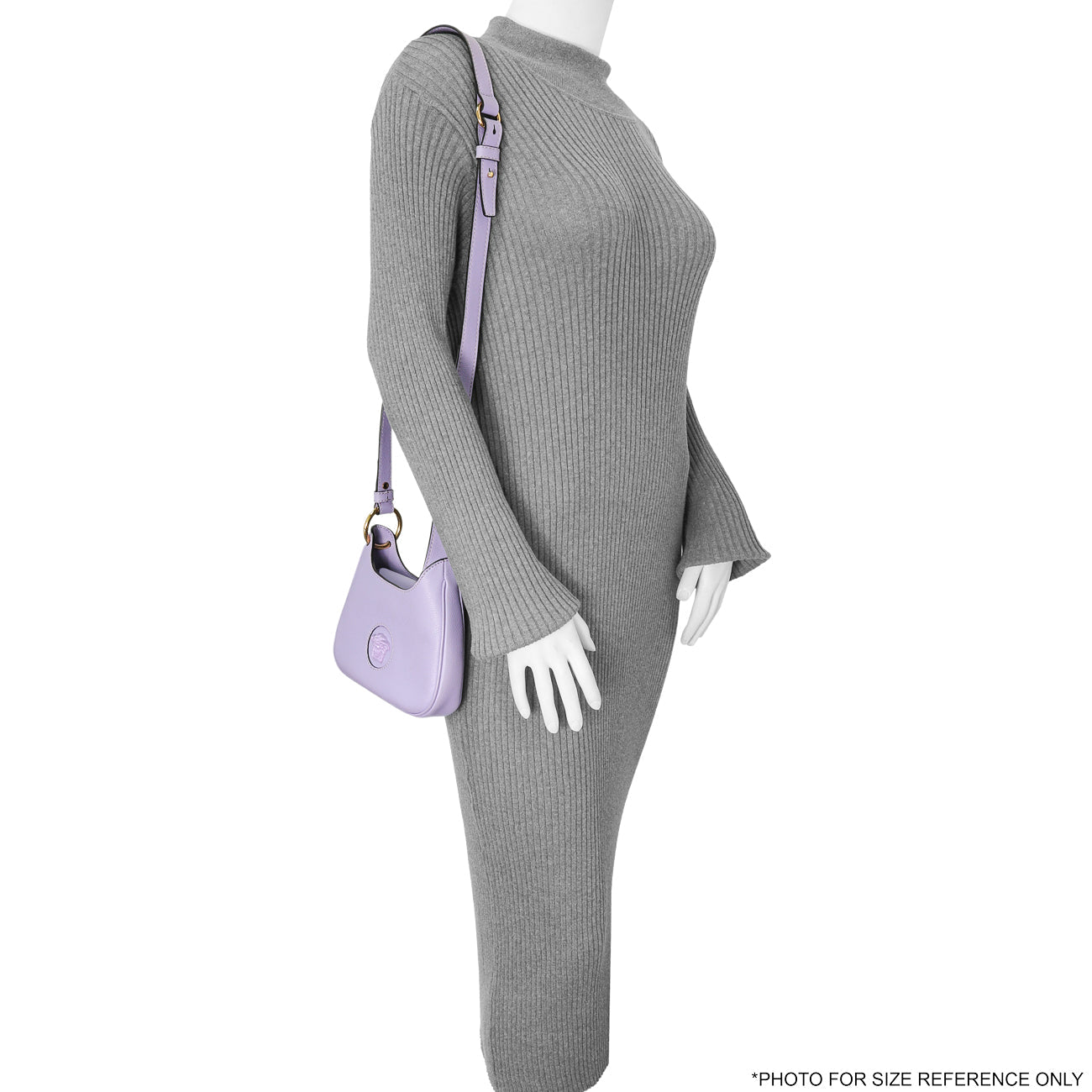 Exclusive Versace Lilac Calfskin La Medusa Small Hobo Crossbody — Alternate View 7