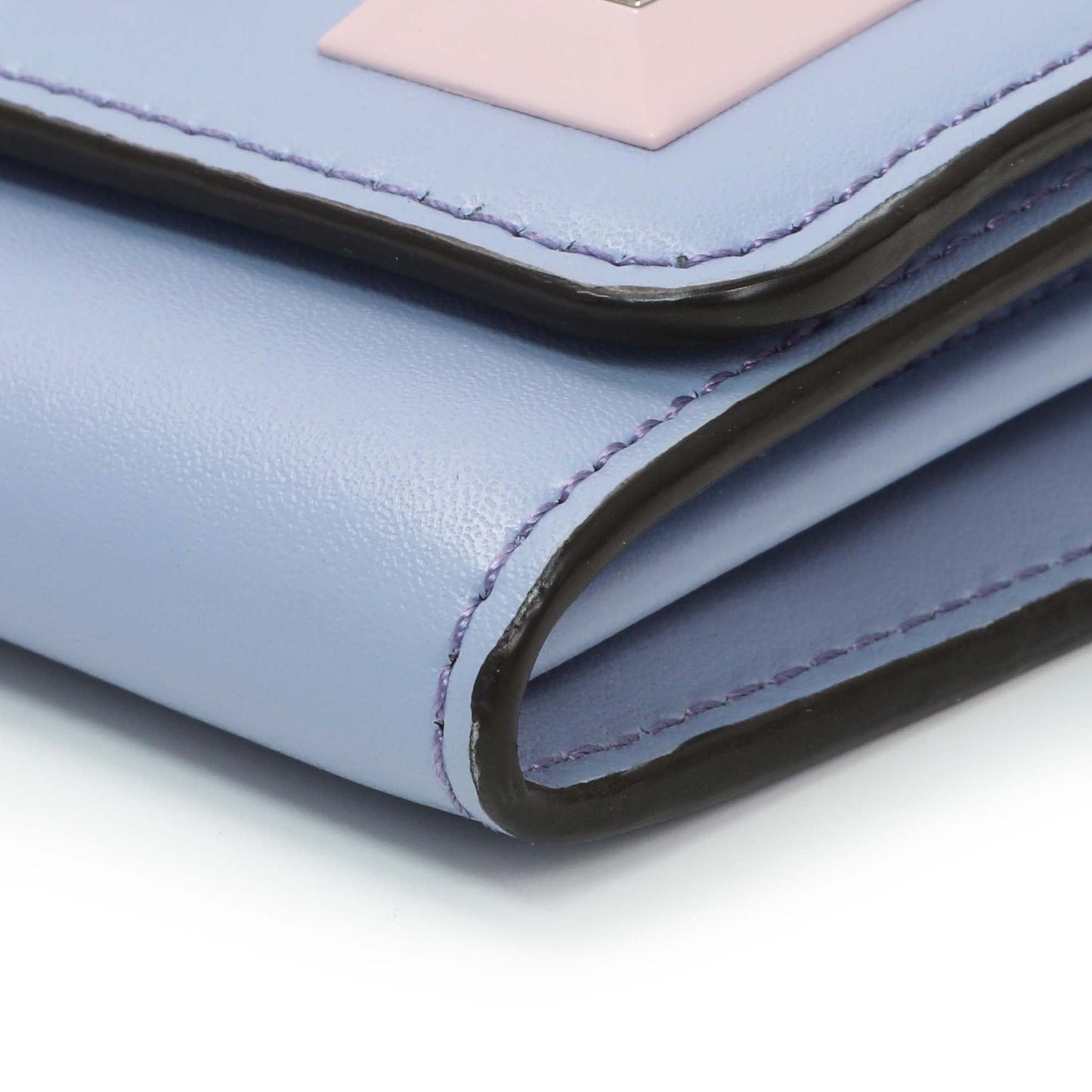Exclusive Fendi Vitello Liberty Studded Continental Wallet on Chain — Detail View