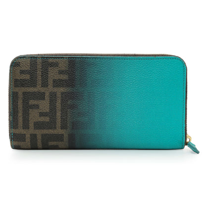 Exclusive Fendi Zucca Zip Around Wallet — Side View