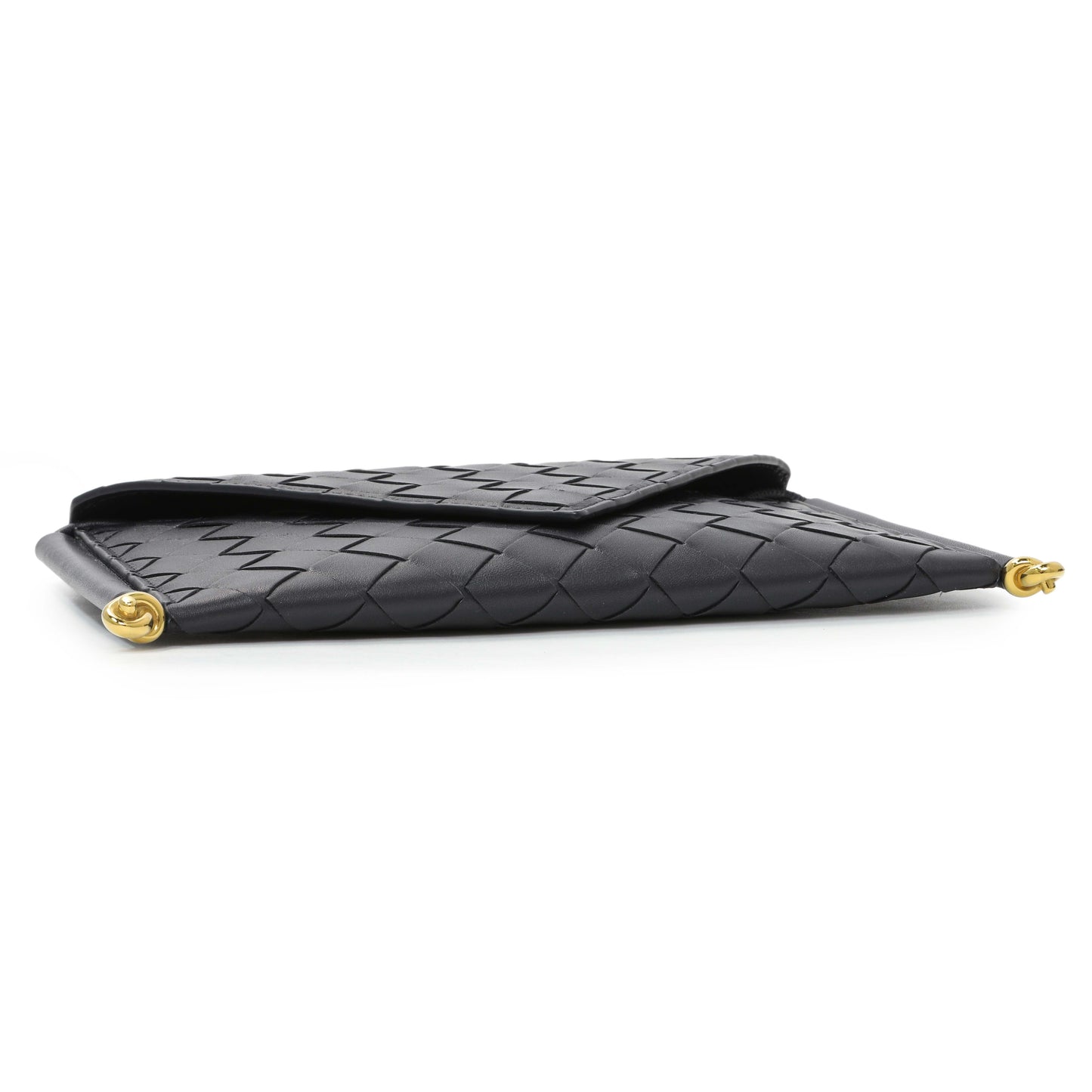 Exclusive Bottega Veneta Solstice Envelope Intrecciato Leather Crossbody — Top View