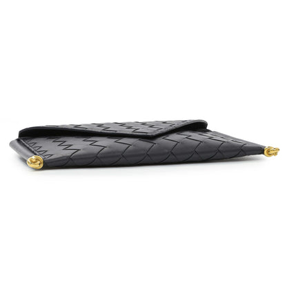 Exclusive Bottega Veneta Solstice Envelope Intrecciato Leather Crossbody — Top View