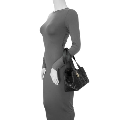 Exclusive Christian Dior Black Calfskin Macrocannage Small Toujours — Alternate View 7