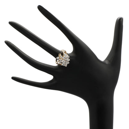 Exclusive 14K Yellow Gold 1.73 Carat Diamond Cluster Ring — 4.25 — Top View