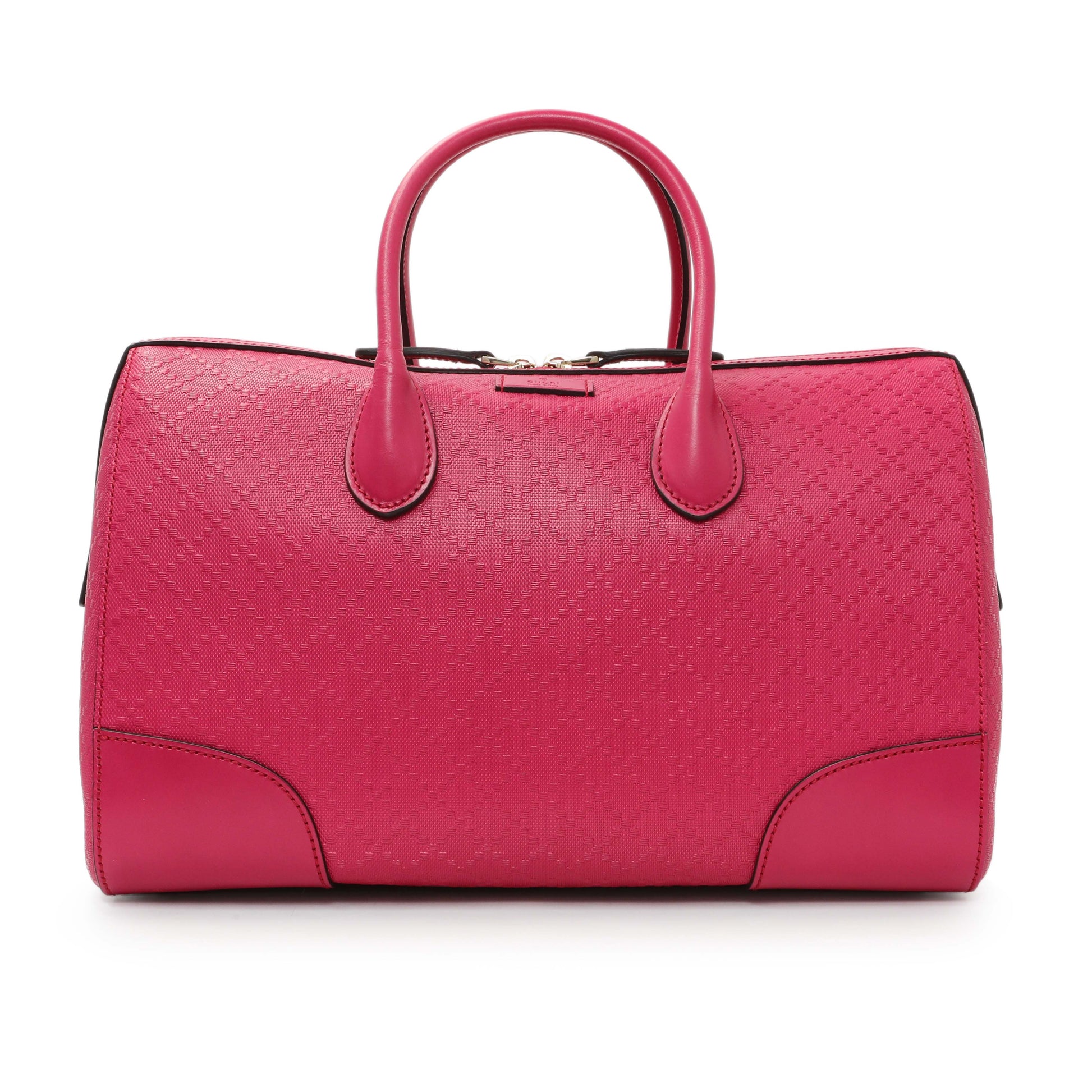 Exclusive Gucci Pink Diamante Boston Bag — Front View