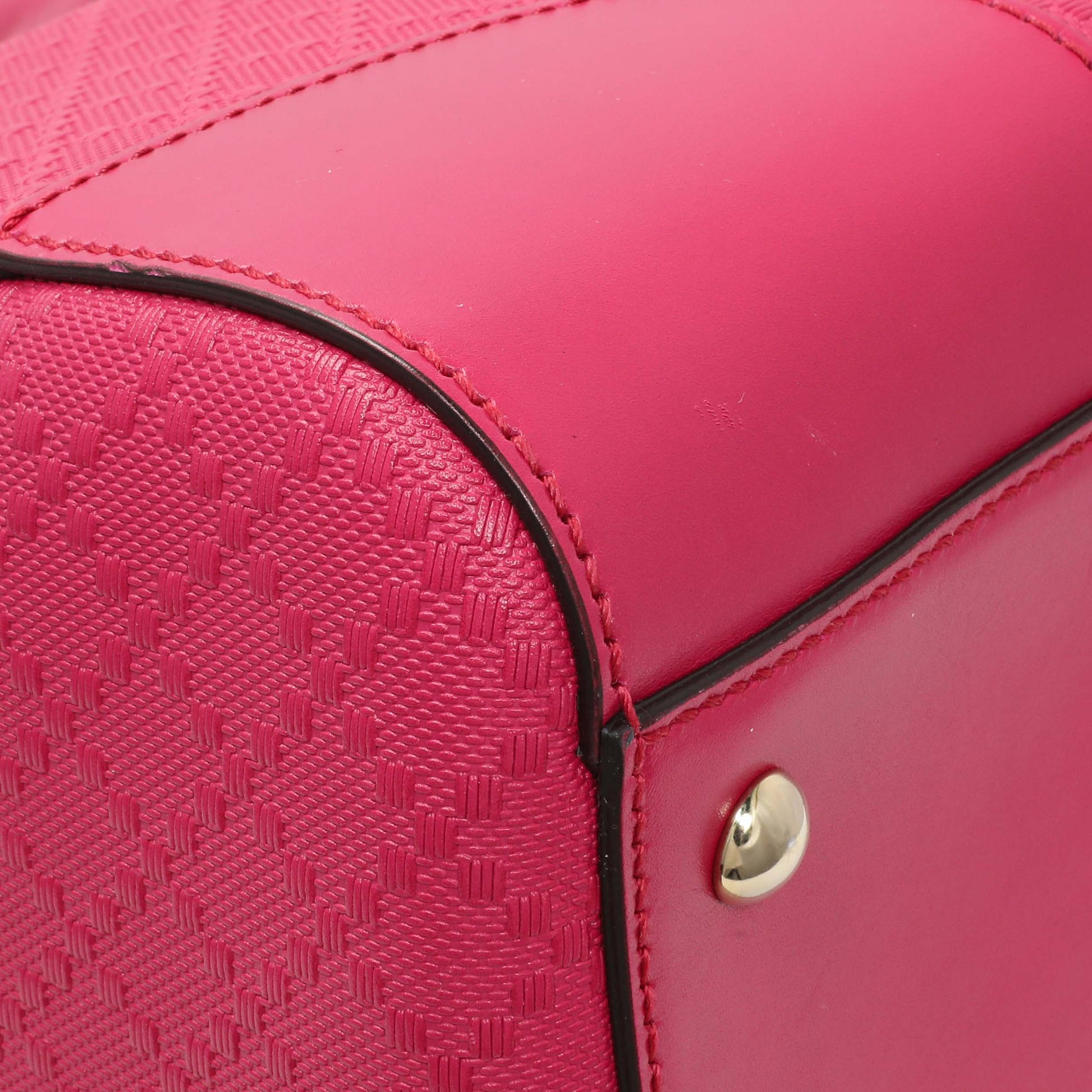 Exclusive Gucci Pink Diamante Boston Bag — Top View