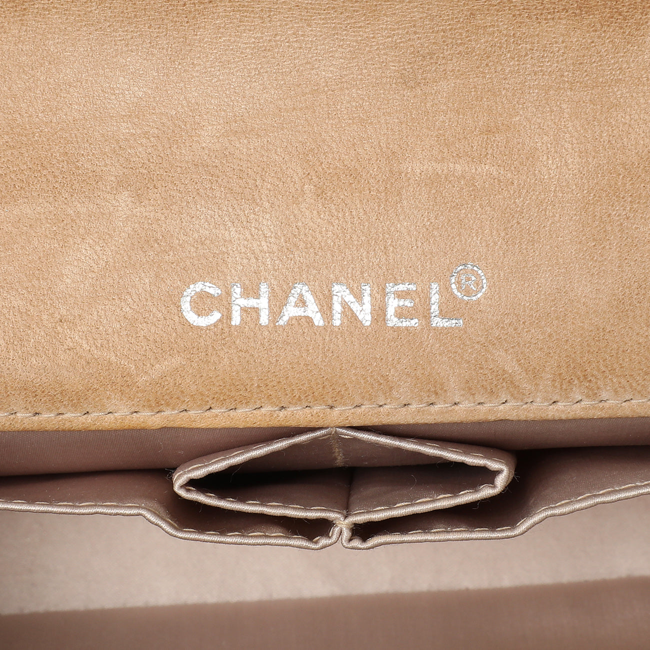 Exclusive Chanel Beige Nylon Travel East West Flap — Detail View