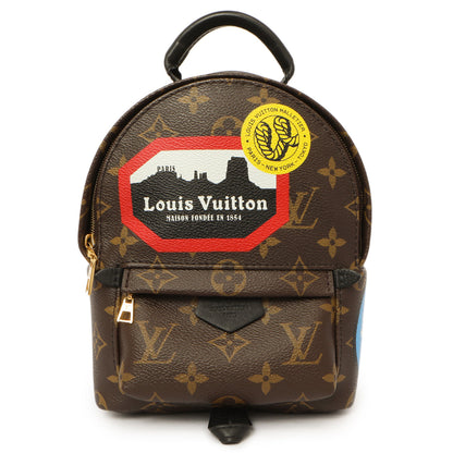 Exclusive Louis Vuitton Monogram World Tour Palm Springs Backpack Mini — Front View