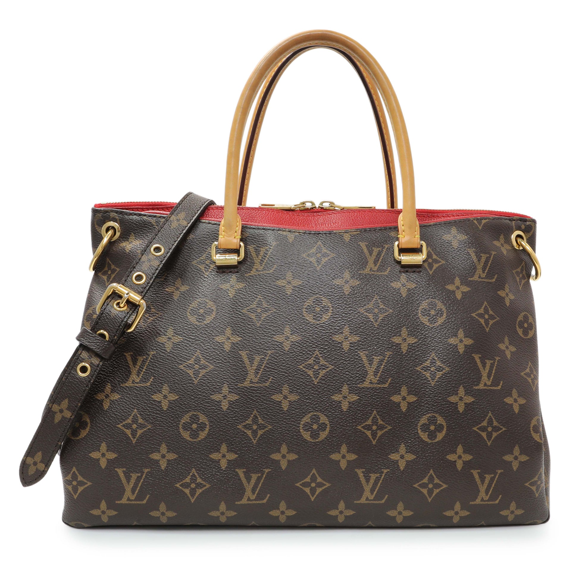 Exclusive Louis Vuitton Cherry Monogram Pallas — Front View