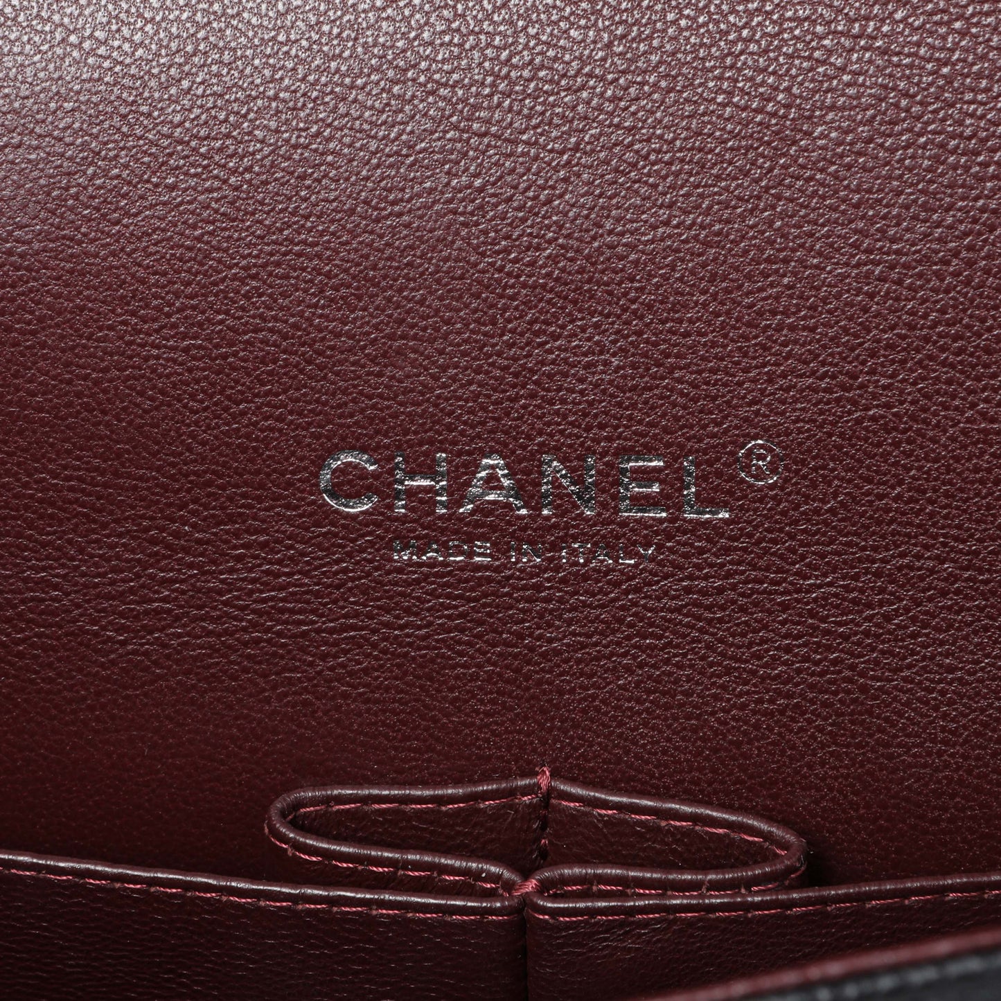 Exclusive Chanel Black Quilted Caviar Maxi Double Flap — Detail View