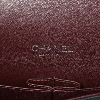 Exclusive Chanel Black Quilted Caviar Maxi Double Flap — Detail View