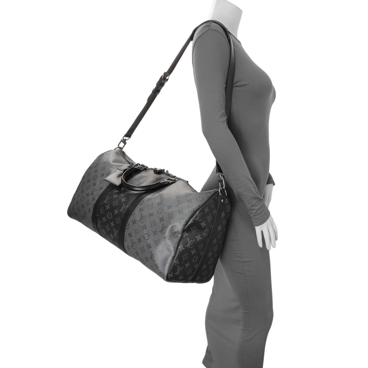 Exclusive Louis Vuitton Reverse Monogram Eclipse Keepall 50 Bandouliere — Alternate View 11