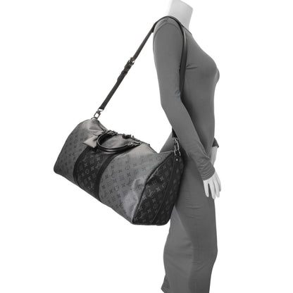 Exclusive Louis Vuitton Reverse Monogram Eclipse Keepall 50 Bandouliere — Alternate View 11