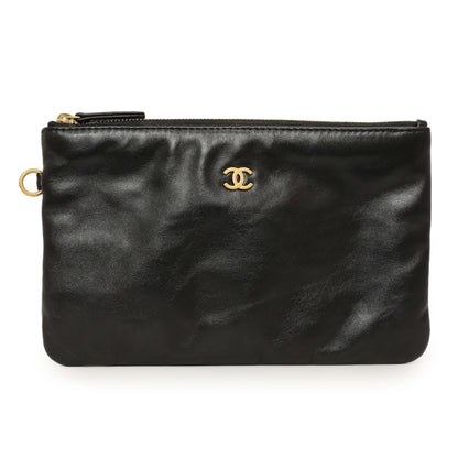 Exclusive Chanel Shiny Black Quilted Shiny Calfskin Large Chanel 22 — Alternate View 11