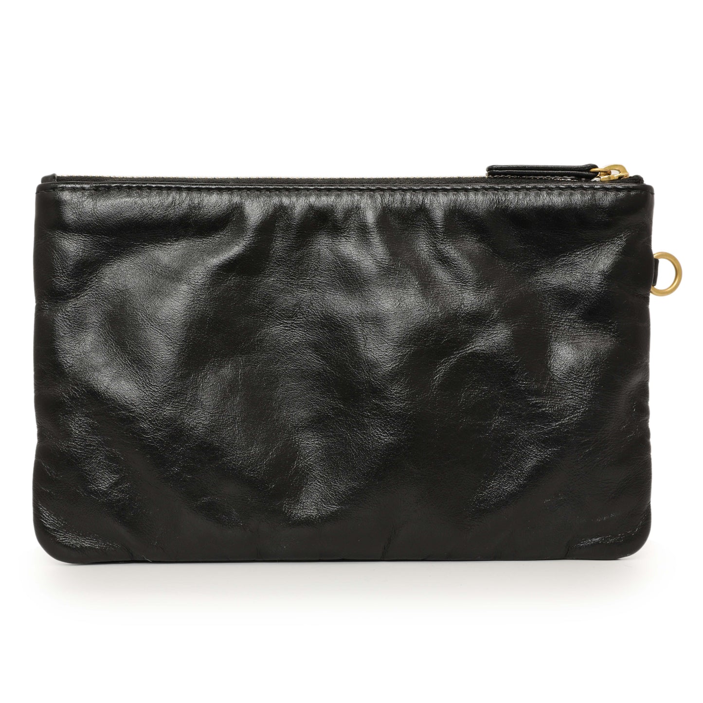 Exclusive Chanel Shiny Black Quilted Shiny Calfskin Large Chanel 22 — Alternate View 12