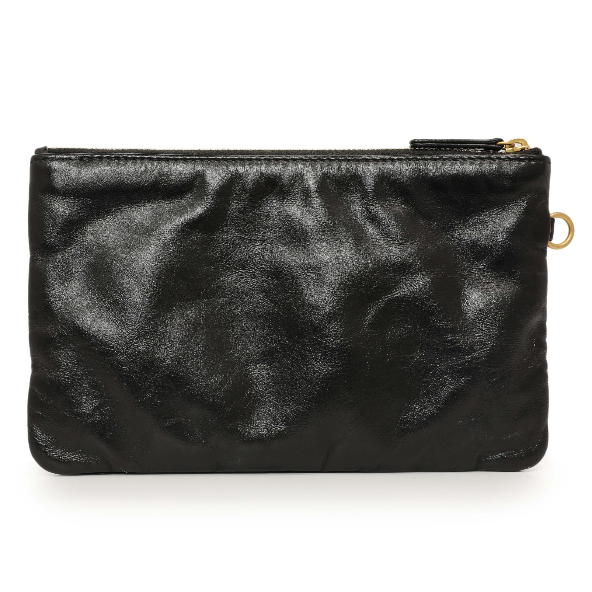 Exclusive Chanel Shiny Black Quilted Shiny Calfskin Large Chanel 22 — Alternate View 12