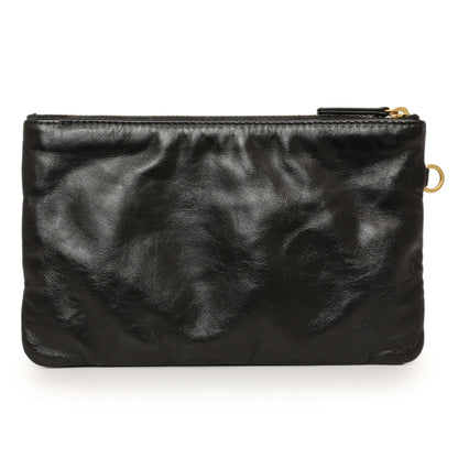 Exclusive Chanel Shiny Black Quilted Shiny Calfskin Large Chanel 22 — Alternate View 12