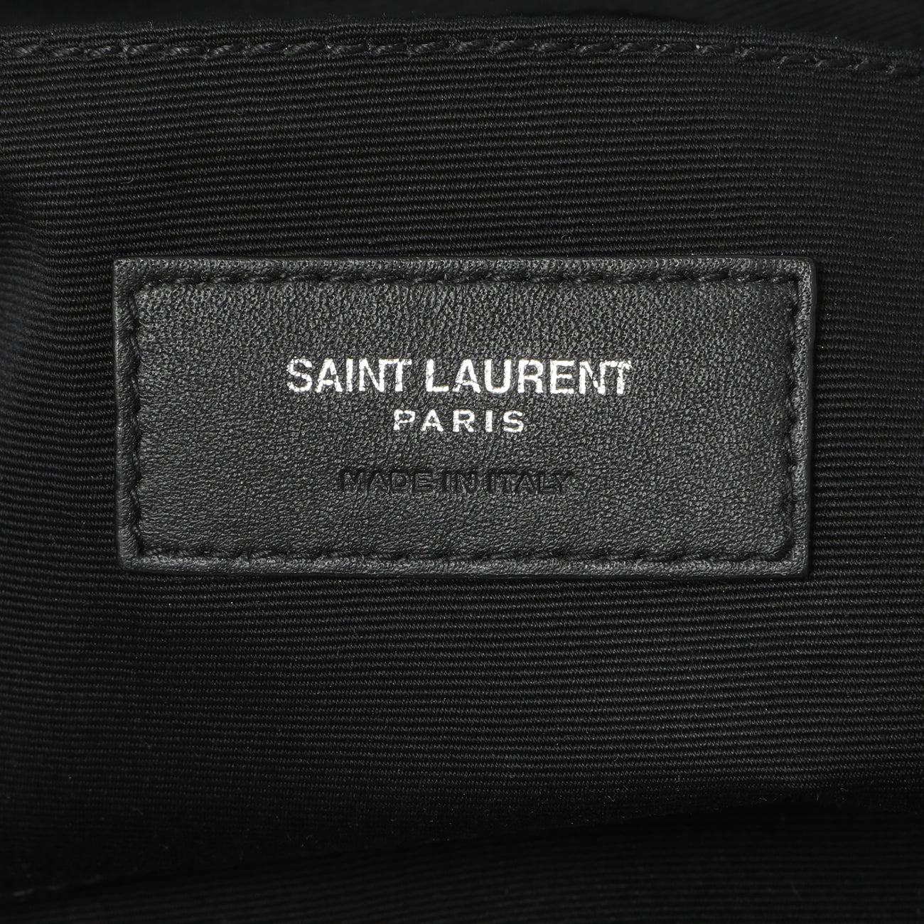 Exclusive Saint Laurent Black Canvas Cassandre Monogram Belt Bag — Alternate View 7