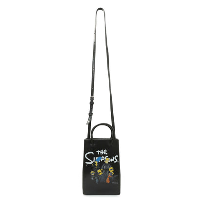 Exclusive Balenciaga The Simpsons Mini Shopping Phone Holder — Front View
