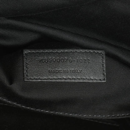 Exclusive Saint Laurent Black Canvas Cassandre Monogram Belt Bag — Alternate View 8