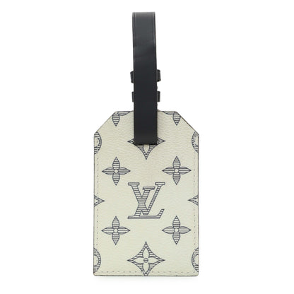 Exclusive Louis Vuitton Savane Monogram Elephant Chapman Luggage Tag — Side View