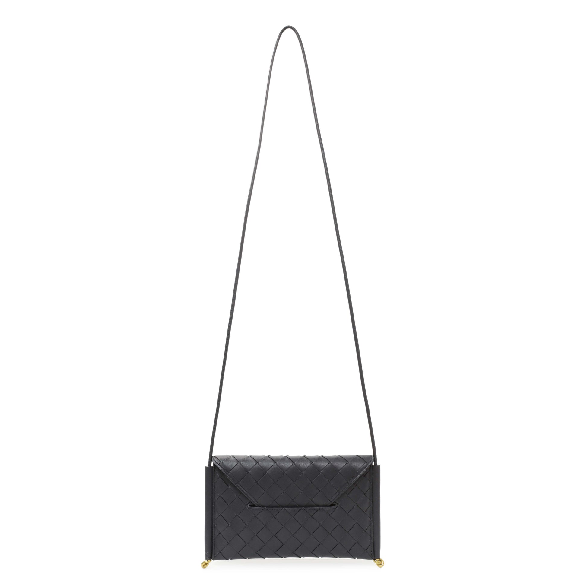 Exclusive Bottega Veneta Solstice Envelope Intrecciato Leather Crossbody — Front View